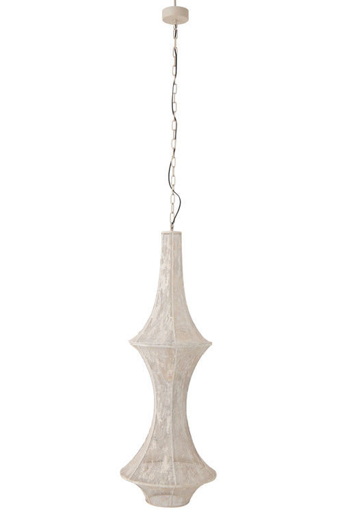 J-Line hanglamp Obi - ijzer - wit