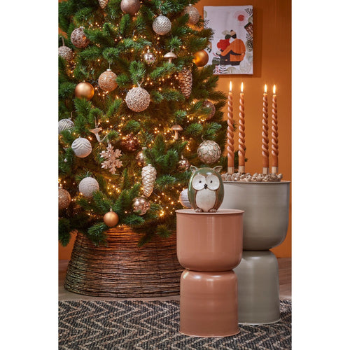 Mica Decorations Kerstboommand - H21 x Ø50 cm - Wilgentakken - Bruin