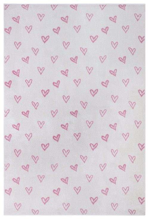 Hanse Home Adventures children's carpet Hearts Cream Rosa 160x235 cm