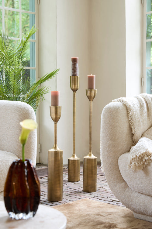 Light & Living  kandelaar VELEZ - Ø13x77cm - brons - vtwonen shop