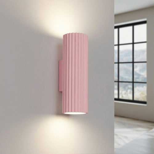 Sollux Lighting Wandlamp KARBON 20 roze - 6,5x8,5x20cm