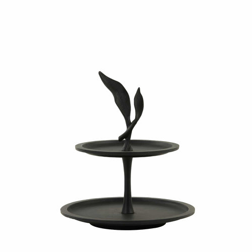 Light & Living etagere Foglia - zwart - Ø30cm - vtwonen shop