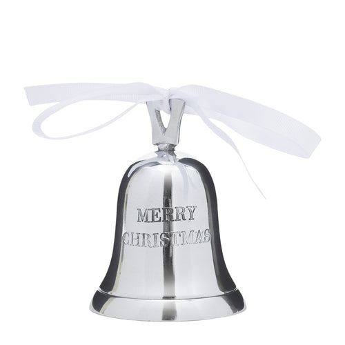 Rivièra Maison Merry Christmas Decoration Bell - Aluminium - Zilver - vtwonen shop