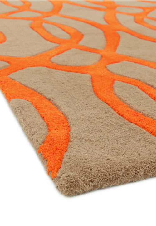 Vloerkleed MOMO Rugs Matrix MAX37 Wire Orange 160x230 cm - vtwonen shop