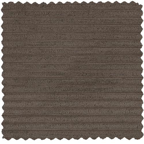 WOOOD 3-zits bank Second Date - Grove Ribstof - Mud - 78x316x99