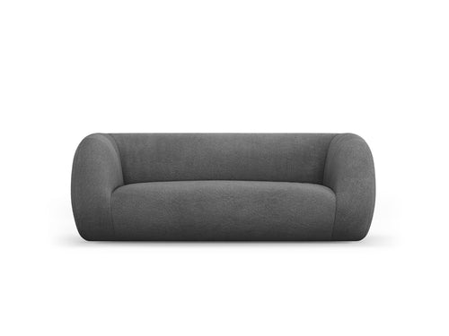 Cosmopolitan Design Bank Essen 2-zits, boucle, donkergrijs - 95x210x86cm