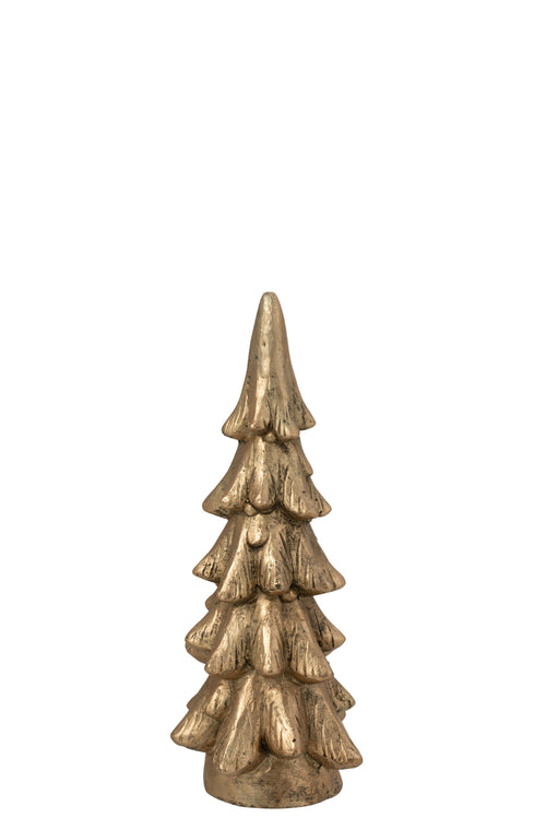 J-Line decoratie Kerstboom - magnesium - goud - small - vtwonen shop