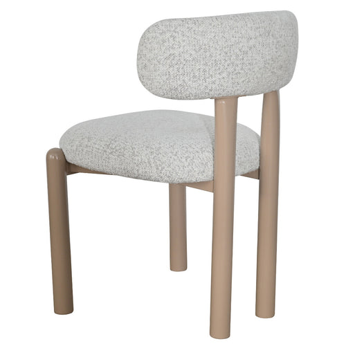 DÉJA Living Eetkamerstoel Thijn - Beige Stof - 56x52x79cm - Set van 2