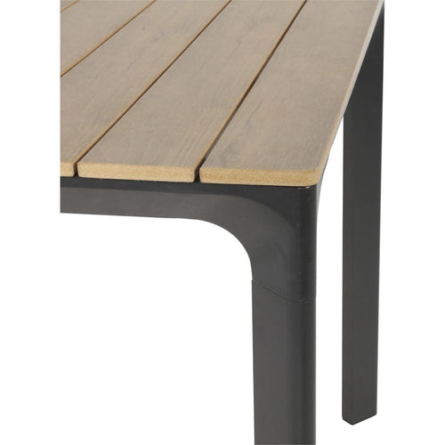 Lesli Living tuintafel Arezzo - zwart - 90x90x74cm