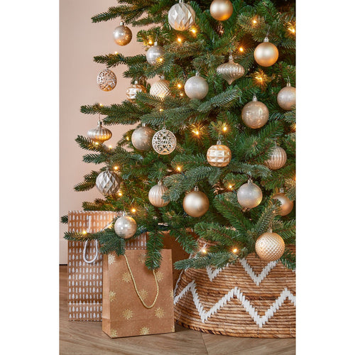 Mica Decorations Bal onbreekbaar creme 60 stuks - d7cm - Onbreekbaar - Crème