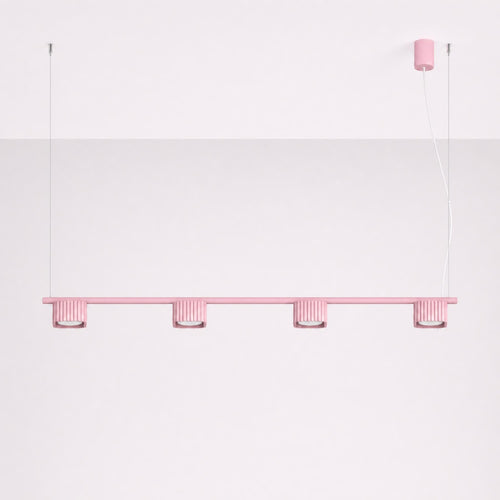 Sollux Lighting Kroonluchter RIFF 4 roze Gx53 - 122x10x208cm