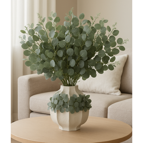 Flourify - kunstplant - Eucalyptus bos - 41 cm - Bundel van 6 - vtwonen shop