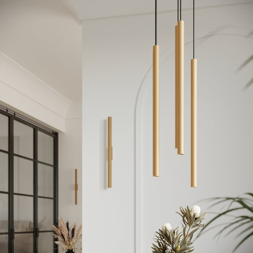 Sollux Lighting Wandlamp PASTELO 2 goud - 2,5x5x50cm
