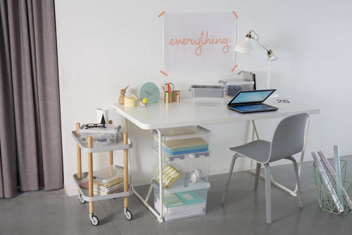 Curver Handy+ Opbergbox - 35L - 3 stuks - Transparant met deksel - vtwonen shop