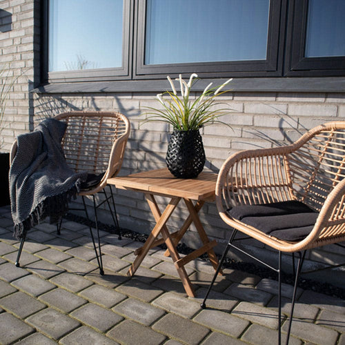 Artichok Jennifer inklapbare houten tuintafel - 50 x 50 cm - vtwonen shop