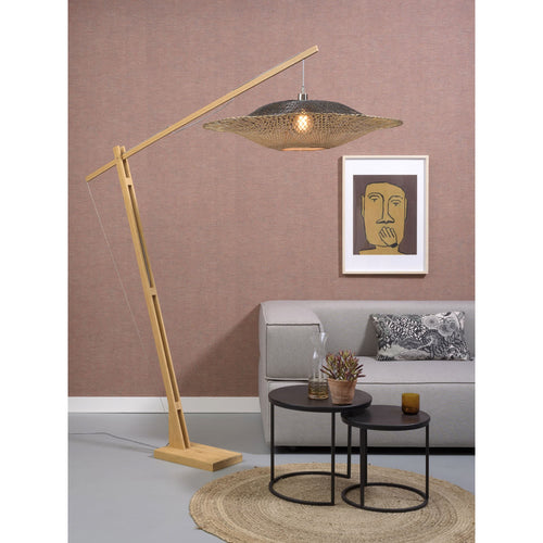 GOOD&MOJO vloerlamp Kalimantan - bruin - Ø87cm - vtwonen shop
