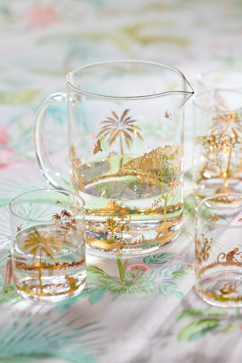 Pip Studio La Majorelle Waterglazen - Servies - Set van 4 drinkglazen - Goud - 250ml - vtwonen shop