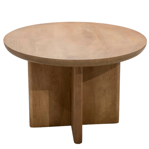 DÉJA Living Salontafel Helsinki - Naturel Hout - 60x60x39cm