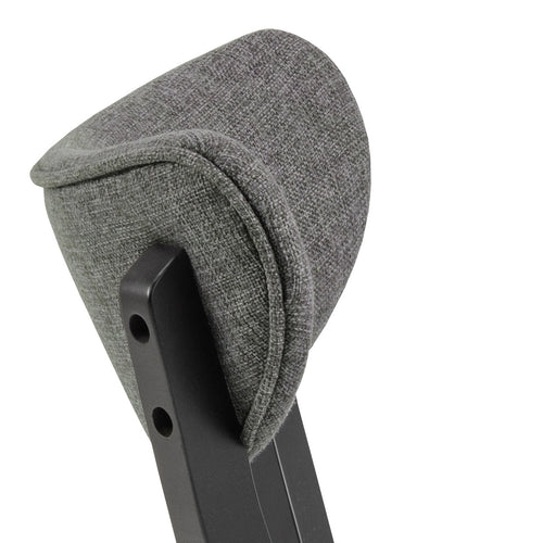 BRAM Eetkamerstoel Hamar - Set van 2 - Grijs met Zwart Frame - vtwonen shop