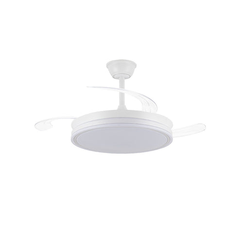 CristalRecord plafondventilator EVO - 1 lichts - 106  x  42   cm - wit