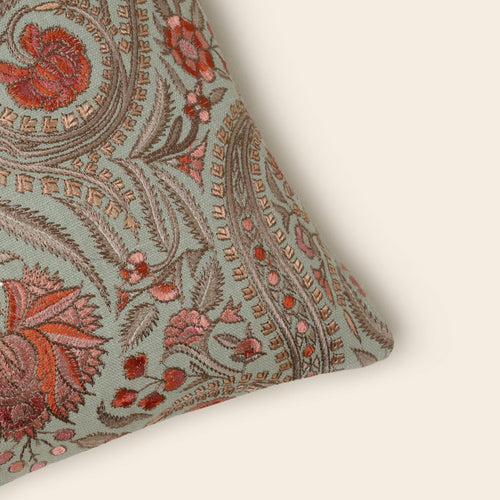 Madura Kussenovertrek Mircea celadon en rosé 40x40 cm