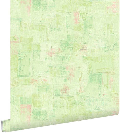 ESTAhome behang schilderachtige structuur groen - 50 x 900 cm - 131844