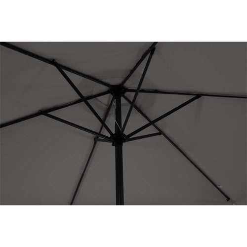 Lesli Living push-up parasol Gemini - grijs - Ø300cm