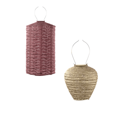 Lumiz solar lampion - klaproos set - 2 stuks