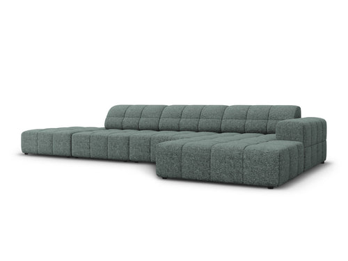 Cosmopolitan Design rechter hoekbank Chicago 5-zits, chenille olie - 167x348x78cm