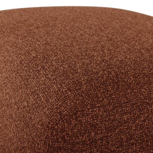 WOOOD poef Mojo Base - Bouclé - Roestbruin Melange - 45x84x64