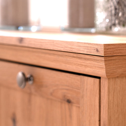 Calicosy - TIMBER Buffetkast met 4 deuren - Eiken - 40x200x90 cm
