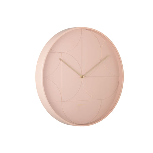 Karlsson wandklok Echelon Circular - roze - Ø40cm - vtwonen shop