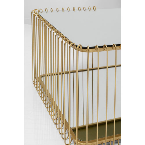 Kare Design Salontafel Wire Double 120x60cm goud
