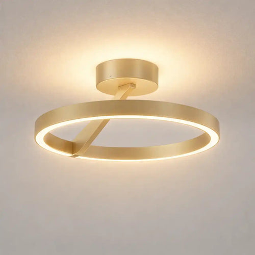 Artdelight plafondlamp Oregon - 1 lichts - 33  x 14.1   cm - champagne
