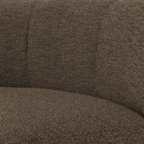 WOOOD eetbank hoek met rugleuning Mojo Base - Bouclé - Bruin - 83x80x80