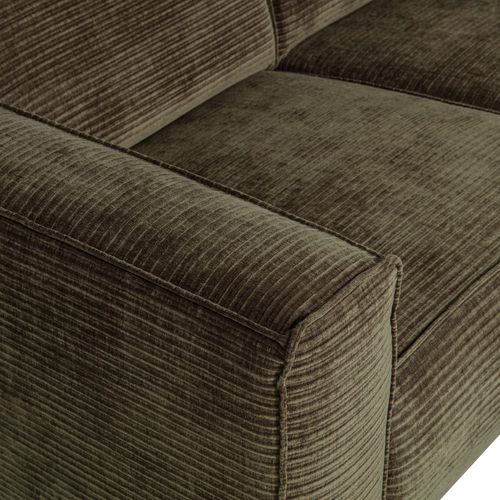 WOOOD 4-zits bank Statement - Rib - Groen - 77x280x93 - vtwonen shop