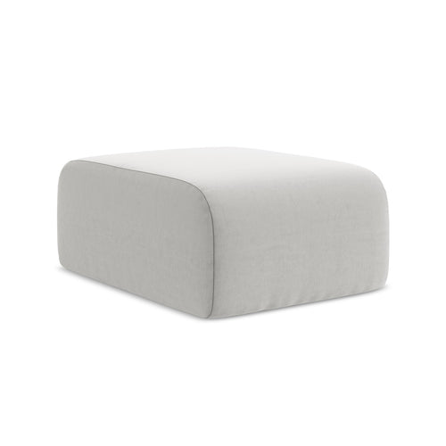 LaMiaSofa Poef Cervo - velours - zilver - 72x94x42
