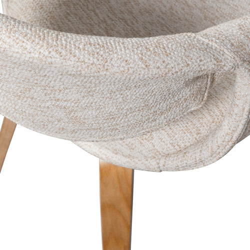 WOOOD eetkamerstoelen Yossi Houten Naturel Poot - Naturel - Set van 6