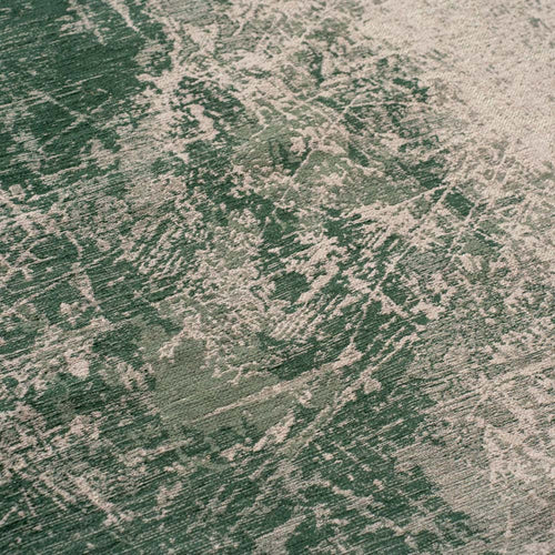 Louis De Poortere binnen & buiten machinewasbaar vloerkleed Mad Men Cracks van 70% gerecycled PET - groen - 290x290cm