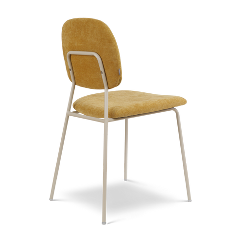 Nolon Jasmijn Eetkamerstoel Warm Oker - Grijsbeige