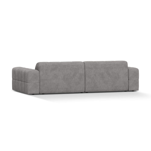 Cosmopolitan Design - Bank Chicago 4-zits, chenille lichtgrijs - 102x252x78cm