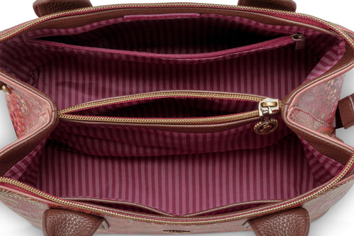 Pip Studio - Fia Handtas Dames - Jabali - Rood - 26.5x14x22cm