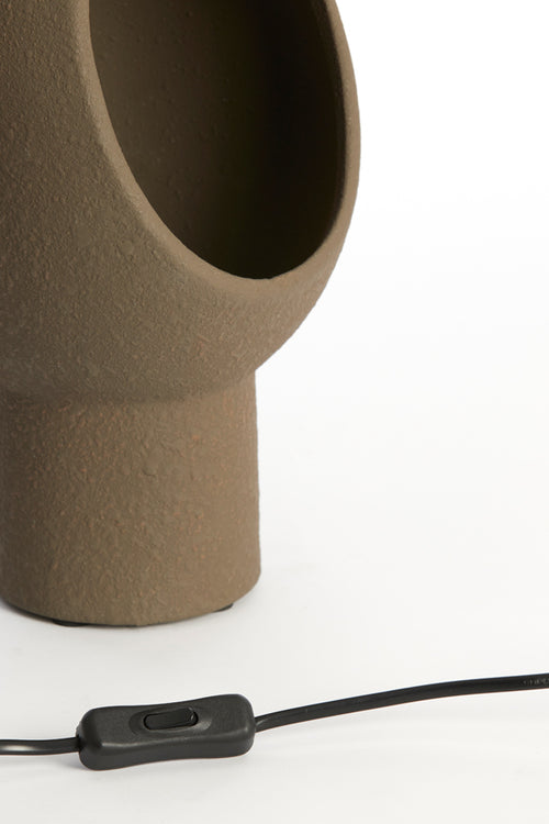 Light & Living tafellamp MONK - 18.5x17x30cm - bruin
