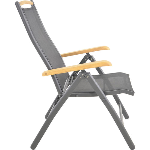 Lesli Living bistrostoel Monza - zwart - 61x75x110cm - set van 2