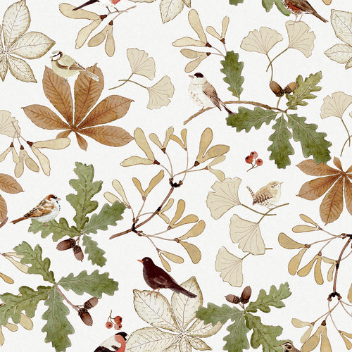 Sophie Allport Vliesbehang Kinderkamer - Orchard Birds Warm Sand