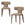 BePureHome eetkamerstoelen Permit - Polyester - Zand - Set van 2