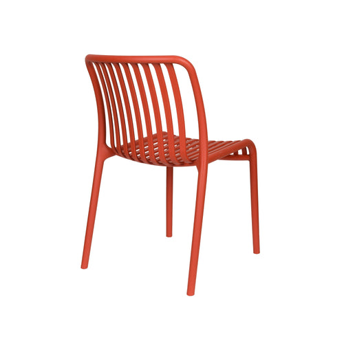 Housecraft Living Mante Tuinstoelen Kunststof Terra/ Rood - Set van 4 - vtwonen shop