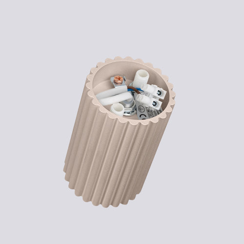 Sollux Lighting Plafondlamp KARBON 10 taupe - 6,5x6,5x10cm