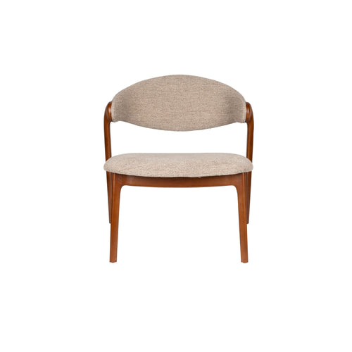 Dutchbone Babington Fauteuil Walnoot - Bruin - vtwonen shop