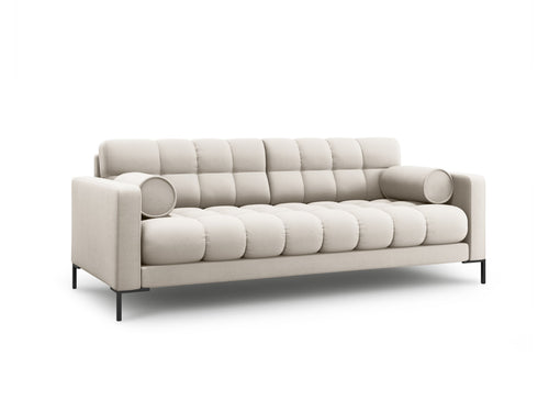 Cosmopolitan Design Bank Bali 3-zits, structurele stof, beige - 96x177x75cm